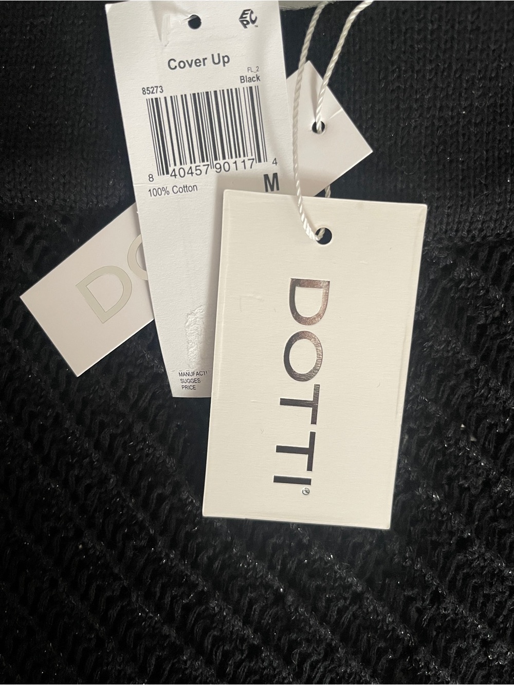 Dotti Black Crochet Side-Tie Maxi Skirt - Picture 5 of 5
